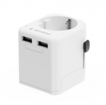 MAITINIMO ADAPTERIS UNIVERSALUS 12W/BALTAS TPA-EU2A12-01-W GEMBIRD