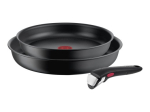 TEfal Keptuvų rinkinys L7649253 Ingenio Ultimate Kepimo Dėžutė 24/28 cm Tinka indukciniam virykleliui Nuimtina rankena Juoda