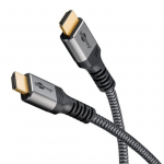 Goobay HDMI 2.1 kabelis 8K 60Hz 0.5m, Sidabro spalvos