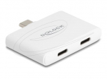 Delock DisplayPort 1.4 USB-C adapteris balta