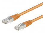 Goobay 50 cm CAT 5e sulankstyta neekranuota susuktų porų (F/UTP) tinklo kabelis oranžinis