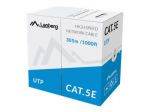 LANBERG LCU5-11CC-0305-S UTP gnybtinis kabelis CCA 100Mb/s 305m pilkas