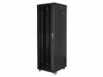 Lanberg Rack spinta 19" laisvai stovinti 42U/600x800 (plok&scaron;čias paketas) FF01-6842-12B Juoda