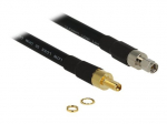 DeLOCK 40cm Juodas koaksialinis antenos kabelis
