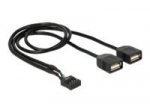 Delock vidinis į i&scaron;orinį adapteris 40cm juodas