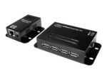 LogiLink USB 2.0 Cat. 5 prailgintuvas 4 portų hub'u