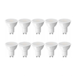 LEPRO 200081-WW--10 GU10 LED lempų sriuba, 4.5W (50W), 345 lm, 2700K, 100&deg;, 10 vnt.