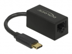 DeLock tinklo adapteris USB-C 3.2 Gen 1 1000Mbps kabelis