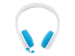 Onanoff BuddyPhones School+ belaidės ausinės mėlynos baltos