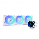 Chieftec CLC-360-RGB-W kompiuterio au&scaron;inimo sistema Kompiuterio korpuso viskas viename skysto au&scaron;inimo sistemos au&scaron;intuvas 12 cm Balta
