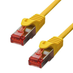 CAT6 F/UTP CU LSZH Ethernet Kabelis Geltonas 2m