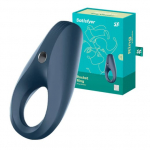 Vibruojantis žiedas Satisfyer Rocket Ring (tamsiai mėlynas)