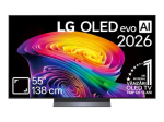 LG OLED evo AI OLED55C61LA TV 55" 4K Ultra HD Smart TV Wi-Fi Black