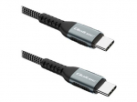 Qoltec USB Type-C kabelis 1m juodas