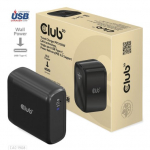 Club3D CAC-1908EU GAN kelioninis adapteris 100Watt USB-C PD juodas