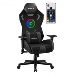 Huzaro Combat 7.6 RGB juoda gaminginė kėdė su ventiliatoriumi