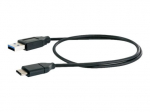 Schwaiger Power4You Professional USB Type-C kabelis 50cm Juodas