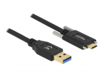 Delock USB kabelis 1,5 m juodas
