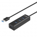 UNITEK Y-3089 įrangos centras USB 3.2 Gen 1 (3.1 Gen 1) Type-A 5000 Mbit/s Juodas