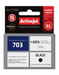 Activejet AH-703BR dažų (pakeitimas HP 703 CD887AE; auk&scaron;tos kokybės; 20 ml; juodas)
