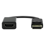 Kabelių adapteris. DP-HDMI. M/F. Juodas. 20cm