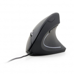 PELTINĖ USB OPTINĖ JUODA/ERGONOMINĖ MUS-ERGO-01 GEMBIRD