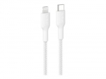 Belkin BoostCharge Pro Lightning kabelis baltas