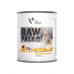VETEXPERT Raw Paleo Suaugusiems Monoprotein Kalakutiena - drėgnas &scaron;unų maistas - 800 g