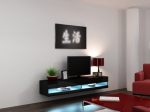 Cama TV stovas VIGO NEW 30/180/40 juoda/juoda blizgi