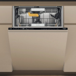 Whirlpool W8I HP42 L Įmontuojamas Plotis 60 cm Vietinių indų skaičius 14 Programų skaičius 10 Energijos efektyvumo klasė C Ekranas Juodas