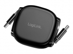 LogiLink USB 2.0 / Thunderbolt 3 / Thunderbolt 4 USB Type-C Kabelis Juodas