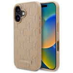 Karl Lagerfeld KLHMP16SPKHPORPE Hardcase Hot Stamp MagSafe iPhone 16 6.1" / smėlio spalvos