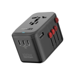 Promate TripMate-GaN100 GaNFast&trade; daugiaportis sieninis įkroviklis 100W / EU/US/UK/AU