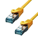 CAT6A S/FTP CU LSZH Ethernet Kabelis Geltonas 1.5m