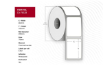 Etiketas 102 x 102mm, žiedas 76mm, terminis perdavimas, padengtas