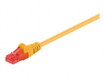 Goobay CAT 6 U/UTP CCA 1m Geltonas Ethernet kabelis
