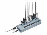 i-Tec 10-portų USB 3.0 Įkrovimo stotis + 48W maitinimo adapteris, pilka