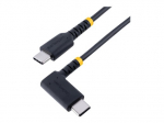 StarTech.com 3ft (1m) USB C krovimo kabelis stačiu kampiu, 60W PD 3A, sunkios konstrukcijos greitojo krovimo USB-C kabelis, USB 2.0 Type-C, patvaru...