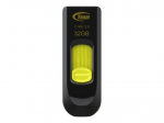 Team USB diskelis C145 32GB USB 3.0 juodas geltonas
