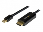StarTech.com Mini DisplayPort į HDMI adapterio kabelis - mDP į HDMI adapteris su integruotu kabeliu - juodas - 5 m (15 ft.) - Ultra HD 4K 30Hz (MDP...
