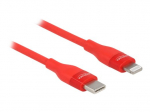Delock Lightning kabelis 50 cm raudonas