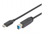 ASSMANN USB Type-C Kabelis 1.8m Juodas