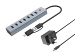 Conceptronic HUBBIES21GP USB 3.2 Gen 1 (3.1 Gen 1) Type-A 5000 Mbit/s Hub Gray