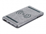 Sandberg 10000mAh belaidis power bankas, pilkai sidabrinis