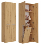 Topeshop NEL 1K DD ART KPL vonio spintelė, Oak