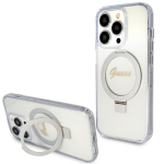 Guess GUHMP15LHRSGSD Hardcase Ring Stand Script Glitter for iPhone 15 Pro 6.1