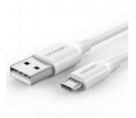 UGREEN 60143 USB Kabelis USB 2.0 2 m USB-A į Micro-USB B 480 Mbit/s / balta