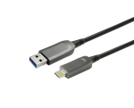 USB-A iki USB-C M/M optinė pluo&scaron;to kabelis 30m