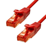 CAT6 U/UTP CU LSZH Ethernet Kabelis Raudonas 10m