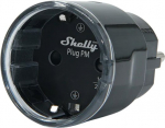 Shelly Plug PM Gen3 Matter 13A i&scaron;manusis lizdas, juodas